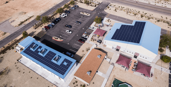 EVX Solar Installation On A Commercial Building