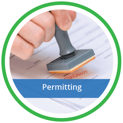 Person Stamping A Permit