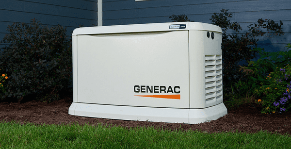 Generac Backup Generator On Side Of A Home